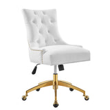 Regent Tufted Performance Velvet Office Chair by Lefancy