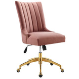 Empower Channel Tufted Performance Velvet Office Chair by Lefancy