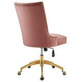 Empower Channel Tufted Performance Velvet Office Chair by Lefancy