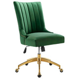 Empower Channel Tufted Performance Velvet Office Chair by Lefancy