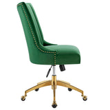 Empower Channel Tufted Performance Velvet Office Chair by Lefancy