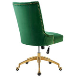 Empower Channel Tufted Performance Velvet Office Chair by Lefancy