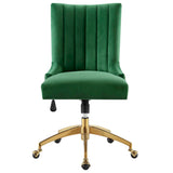 Empower Channel Tufted Performance Velvet Office Chair by Lefancy