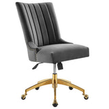 Empower Channel Tufted Performance Velvet Office Chair by Lefancy