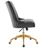 Empower Channel Tufted Performance Velvet Office Chair by Lefancy