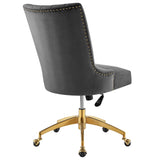 Empower Channel Tufted Performance Velvet Office Chair by Lefancy