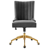 Empower Channel Tufted Performance Velvet Office Chair by Lefancy