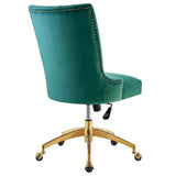 Empower Channel Tufted Performance Velvet Office Chair by Lefancy