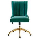 Empower Channel Tufted Performance Velvet Office Chair by Lefancy