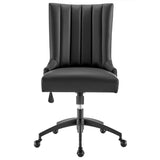 Empower Channel Tufted Vegan Leather Office Chair by Lefancy