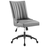 Empower Channel Tufted Vegan Leather Office Chair by Lefancy