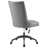 Empower Channel Tufted Vegan Leather Office Chair by Lefancy