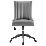 Empower Channel Tufted Vegan Leather Office Chair by Lefancy