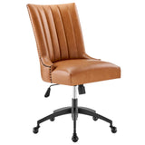 Empower Channel Tufted Vegan Leather Office Chair by Lefancy