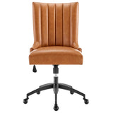 Empower Channel Tufted Vegan Leather Office Chair by Lefancy