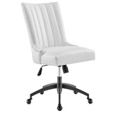 Empower Channel Tufted Vegan Leather Office Chair by Lefancy