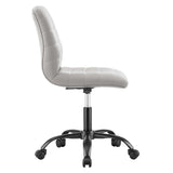 Ripple Armless Vegan Leather Office Chair by Lefancy