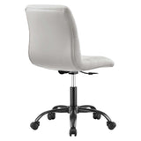 Ripple Armless Vegan Leather Office Chair by Lefancy