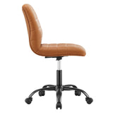 Ripple Armless Vegan Leather Office Chair by Lefancy