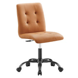 Prim Armless Vegan Leather Office Chair by Lefancy