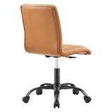 Prim Armless Vegan Leather Office Chair by Lefancy