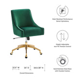 Discern Performance Velvet Office Chair by Lefancy