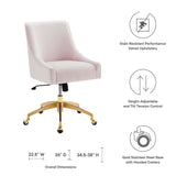 Discern Performance Velvet Office Chair by Lefancy