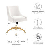 Discern Performance Velvet Office Chair by Lefancy