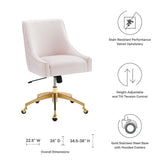 Discern Performance Velvet Office Chair by Lefancy