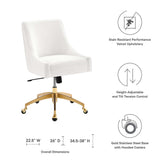 Discern Performance Velvet Office Chair by Lefancy