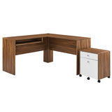 Transmit Wood Desk and File Cabinet Set by Lefancy