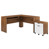 Envision Wood Desk and File Cabinet Set by Lefancy