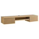 Render Wall Mount Wood Office Desk by Lefancy