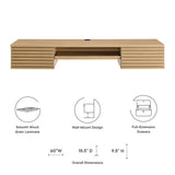 Render Wall Mount Wood Office Desk by Lefancy