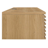 Render Wall Mount Wood Office Desk by Lefancy