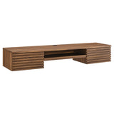 Render Wall Mount Wood Office Desk by Lefancy