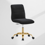 Ripple Armless Performance Velvet Office Chair by Lefancy