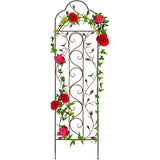 60-inch, Tall, Outdoor, Iron, Garden Trellis, Bronze, Metal Finish