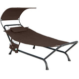 Brown, Hammock, Style, Chaise, Lounge, Chair, Canopy, Storage, Bag