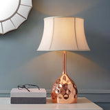 Dimple Rose Gold Table Lamp by Lefancy