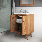 Birdie 24" Bathroom Vanity in Natural White by Lefancy