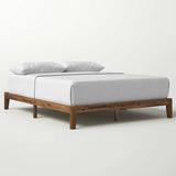 Queen, Simple Modern, Solid Wood, Platform Bed, Frame, 700 lb. Weight Capacity