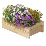 Natural, Unfinished, Cedar Wood, Planter Box, 21-inch x 11-inch, Made in USA