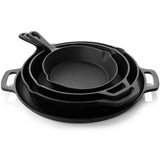 12-Piece, Cast Iron, Cookware set, Dutch Oven, Frying Pan, Skillet, Pizza Pan