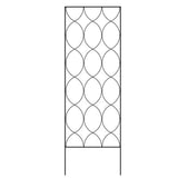 Modern, 6-Ft, Outdoor, Metal, Garden Trellis, Black, Powder Coated, Finish