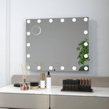 21 x 26 in, Bathroom Mirror, Dimmable Lights, Removable, 3X Magnifying, Mirror