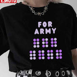 For Army Purple Braille The Astronaut By Jin Of Bts Unisex T-shirt