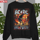 Graphic Art Hells Bells Acdc Music Band Unisex Sweatshirt