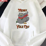 Funny Merry Yule Cat Christmas Unisex Sweatshirt