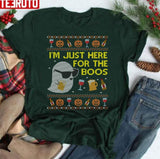 Here For The Boos Ghost Unisex Sweatshirt